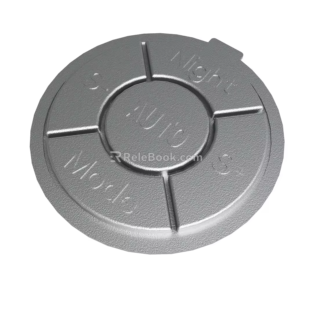 Source factory direct round printing silicone button waterproof touch oil silicone button controller silicone button 3d model