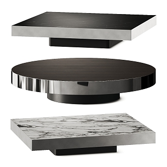 Modern Minotti Coffee Table Metal Coffee Table Solid Wood Coffee Table Marble Coffee Table 3d model