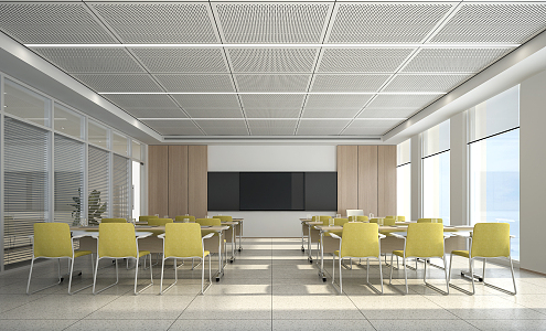 Modern Training Room 3d model