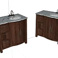 Modern Bathroom Vanities With Wooden Cabinets Marble Countertops Faucets Drawers And Doors
