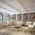 Reception area 3d model