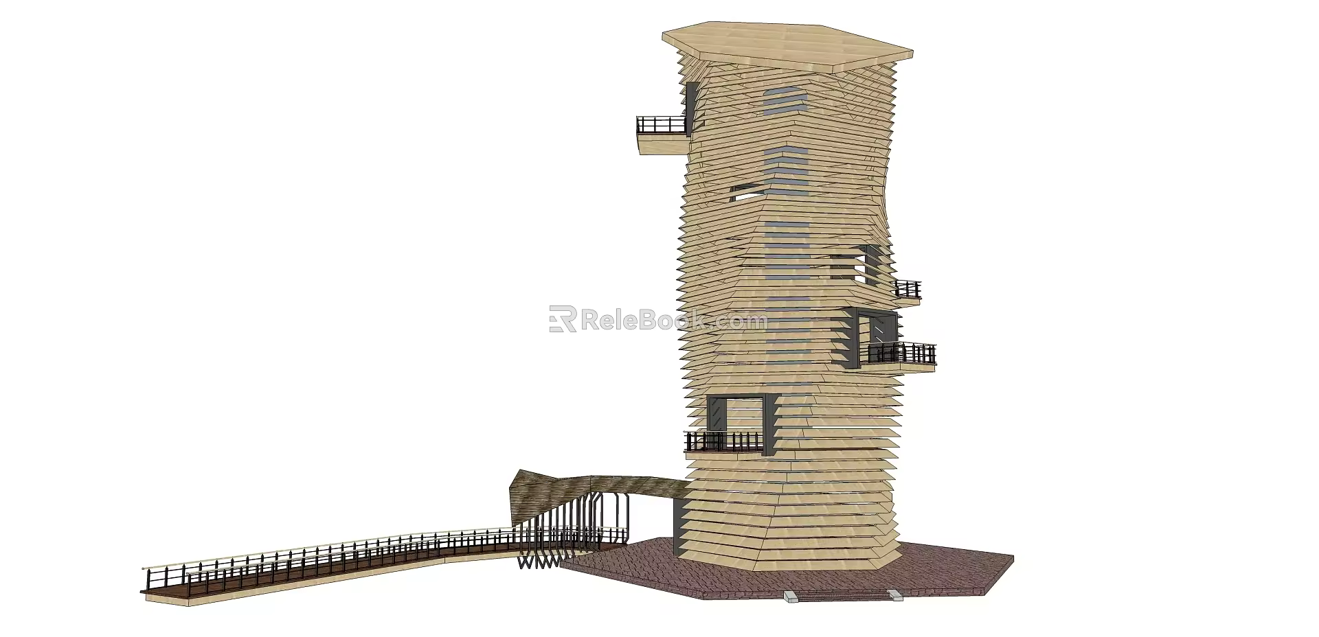 Modern Watchtower 3d model
