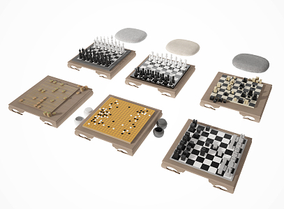 Modern Chessboard 3d model