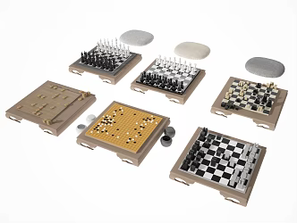 Modern Chessboard 3d model