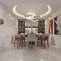 Modern Interior Staircase Entrance With Marble Flooring Artwork Lighting Large Window And Green Plant