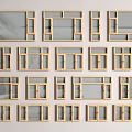 Window casement window balcony window floor-to-ceiling window aluminum alloy window sliding window 3d model
