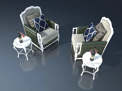 Modern Outdoor Landscape Sculpture With Abstract Metal Geometric Design Elements 3d model
