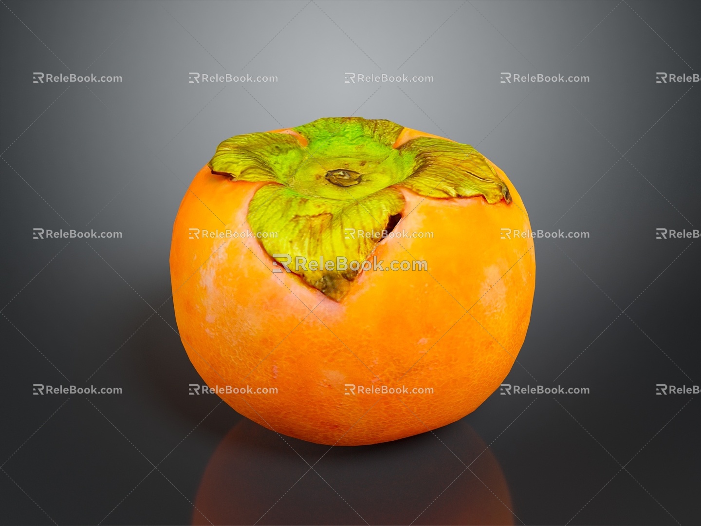 Persimmon fruit 3d model