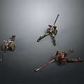 laser tower turret turntable sci-fi tower defense game tower defense sci-fi turret game turret game turret 3d model