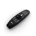 TV set curved screen TV set 3d model