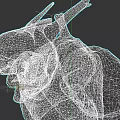 3D Armored Insect Creature Character With Horned Head And Muscular Body