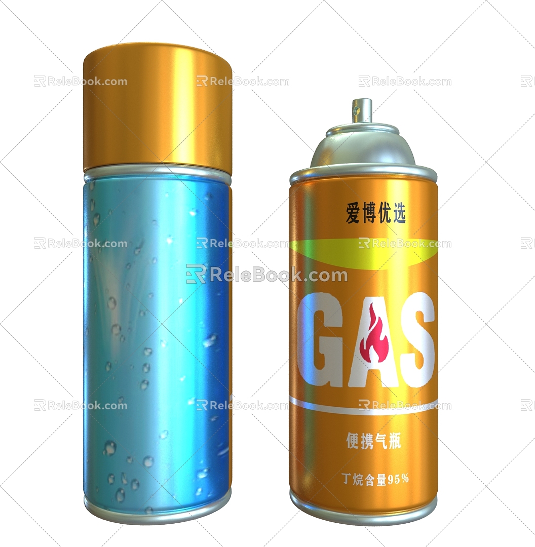 Gas Cylinder Butane Gas Cylinder Outdoor Liquefied Gas Cylinder Outdoor Gas Cylinder 3d model