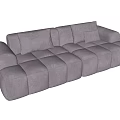 Modern double sofa 3d model