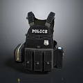 Police Tactical Vest With Multiple Pockets And Law Enforcement Gear Design