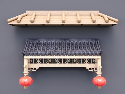 Chinese eaves model