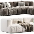 Julia Suede Soft Sofa Casabes Pace 3d model