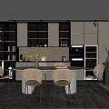 Modern Dining Table 3d model