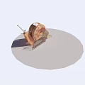 Snail Shaped Playground Equipment With Slide Seat And Metal Frame For Kids Outdoor Activity