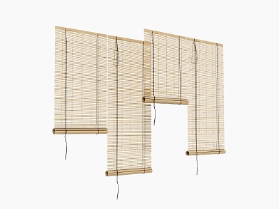 New Chinese-style Roller Shutter Telescopic Lifting Bamboo Curtain model