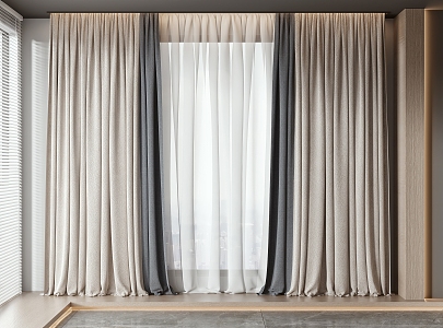 Modern Curtains 3d model