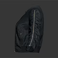 Stylish Black Leather Jacket Featuring Zipper Closure Metallic Buttons And Ruched Sleeves