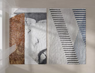Square Rugs With Diverse Patterns And Color Tones For Home Interior 3d model