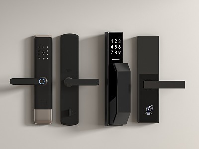 Fingerprint lock anti-theft door lock model