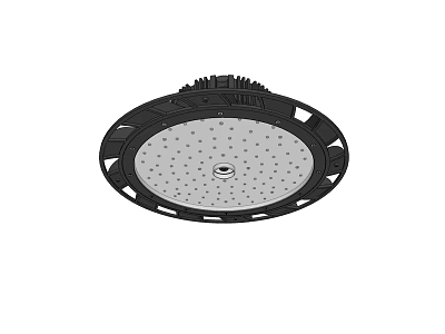 Recessed Round Downlight Spotlight With Black Frame High Brightness LED Beads 3d model