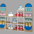 Exhibition Rack Promotion Exhibition Rack Display Rack Display Stack Head Promotion Desk Promotion Stack Window Rack Scene Stack 3d model