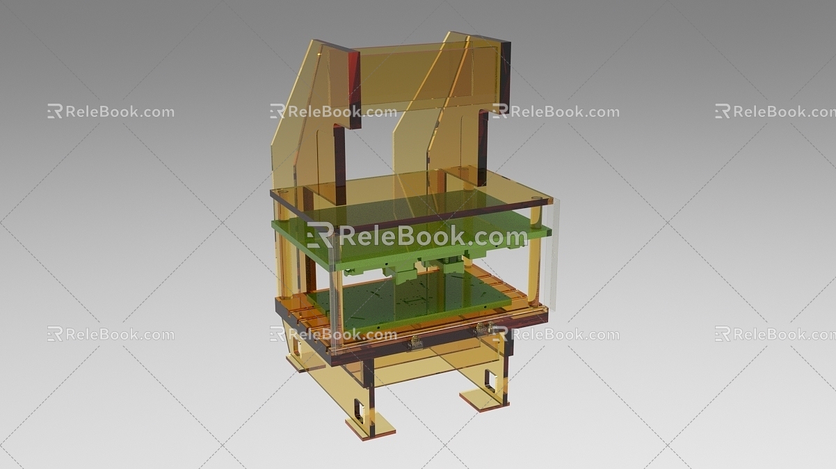 Industrial stamping equipment display 928 3d model