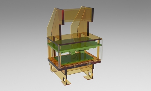 Industrial stamping equipment display 928 3d model