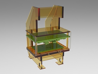 Industrial stamping equipment display 928 3d model