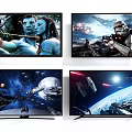 4K Ultra HD Smart TV Displaying Vibrant Sci-Fi Movie Action Scenes