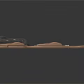 Household Flexible Rubber Hoses in Black and Brown Coiled Curved Shapes for Daily Use