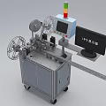 Fully automatic inspection packaging machine production equipment assembly line workbench 3d model