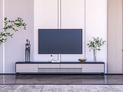 Modern TV Cabinet Home TV Wall TV Background Wall model