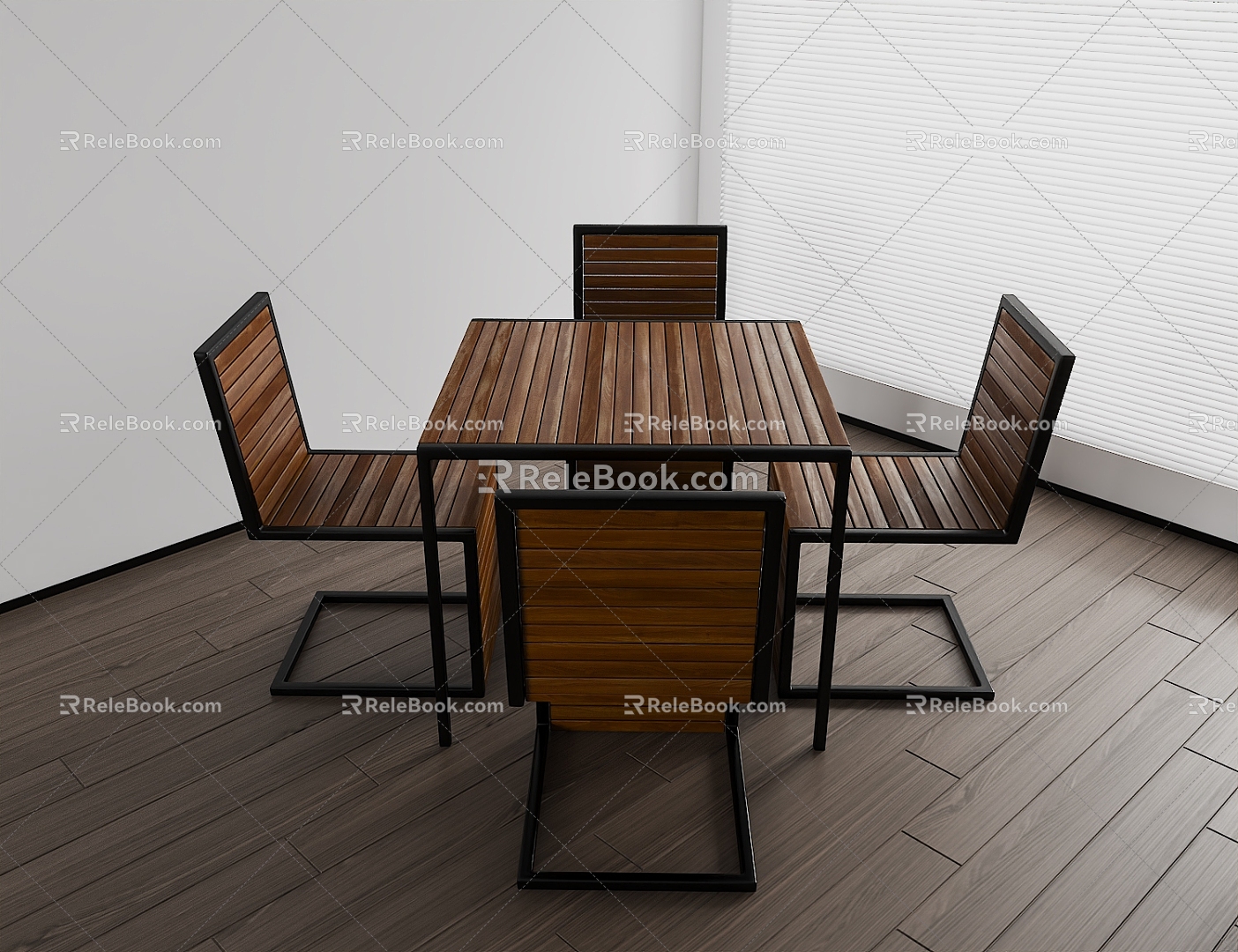 Outdoor tables and chairs 3d model