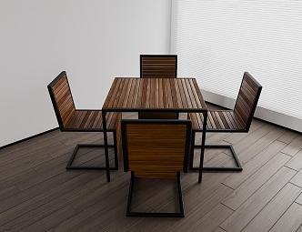 Outdoor tables and chairs 3d model