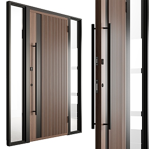 Modern Flat Door Hotel Door Villa Door 3d model