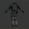 Tactical Military Body Armor With Protective Plates And Utility Pockets