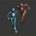 Robot Robot Assistant Small Robot Robot Butler Robot Butler Figure Game Figure 3d model