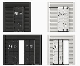 Industrial LOFT Barn Door 3d model