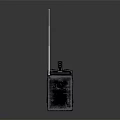 Vintage Black Portable Radio Speaker With Handle And Classic Retro Design