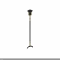 Black Long Sword Weapon With Sleek Metal Design And Sharp Edge
