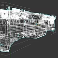 PKP EU44 Locomotive Red And Gray Train Front View Detailed Design