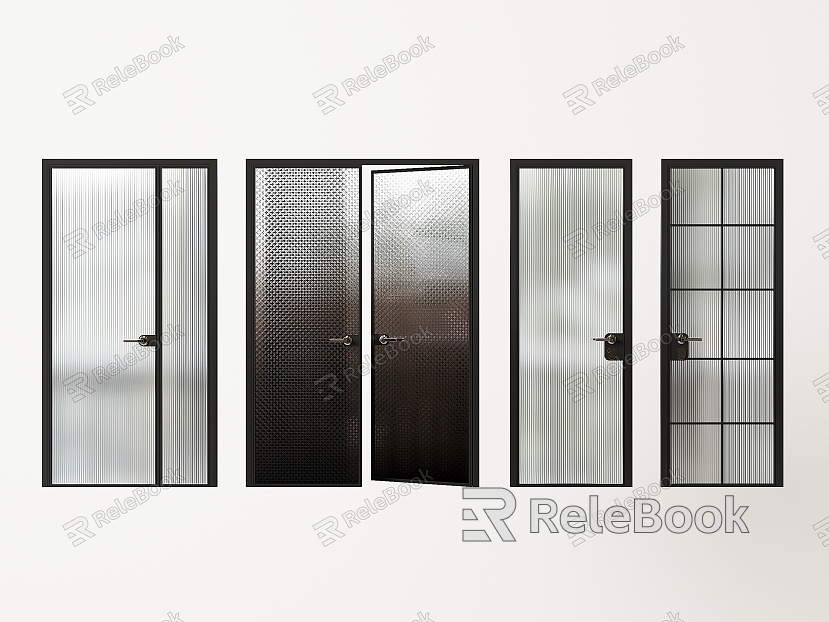 Kitchen door bathroom door Changhong glass door glass double door door mother door single door swing door model