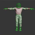 Man in Silver Spacesuit with Black Helmet Standing Arms Outstretched on Plain Background