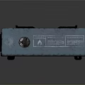 Single Burner Gas Stove With Metal Case And Attached Gas Cylinder