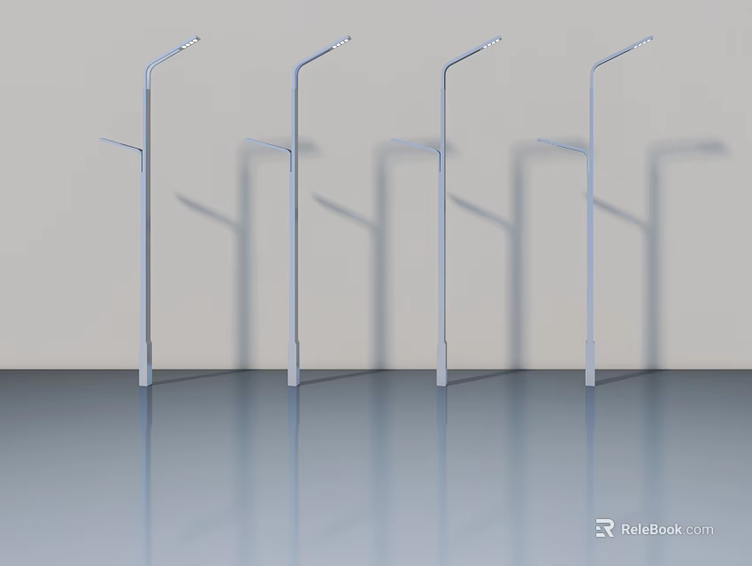 Modern Metal Swing Doors Design With Multiple Units In Interior Setting 3d model