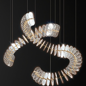 Modern Crystal Chandelier Decorative Crystal Chandelier 3d model